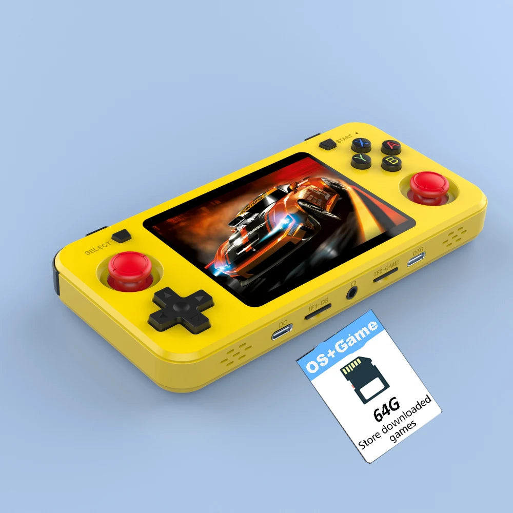 New R36H Retro Handheld Console Open-Source Linux System Classic Game Consoles 3.5 inch IPS Screen 64G Portable Video Player