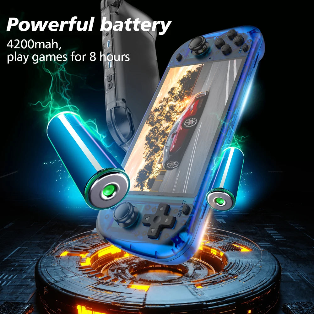 5.1 Inch R50S Retro Handheld Game Console 854*480 Large Screen Linux System Portable Pocket Video Game Player Boy Gifts
