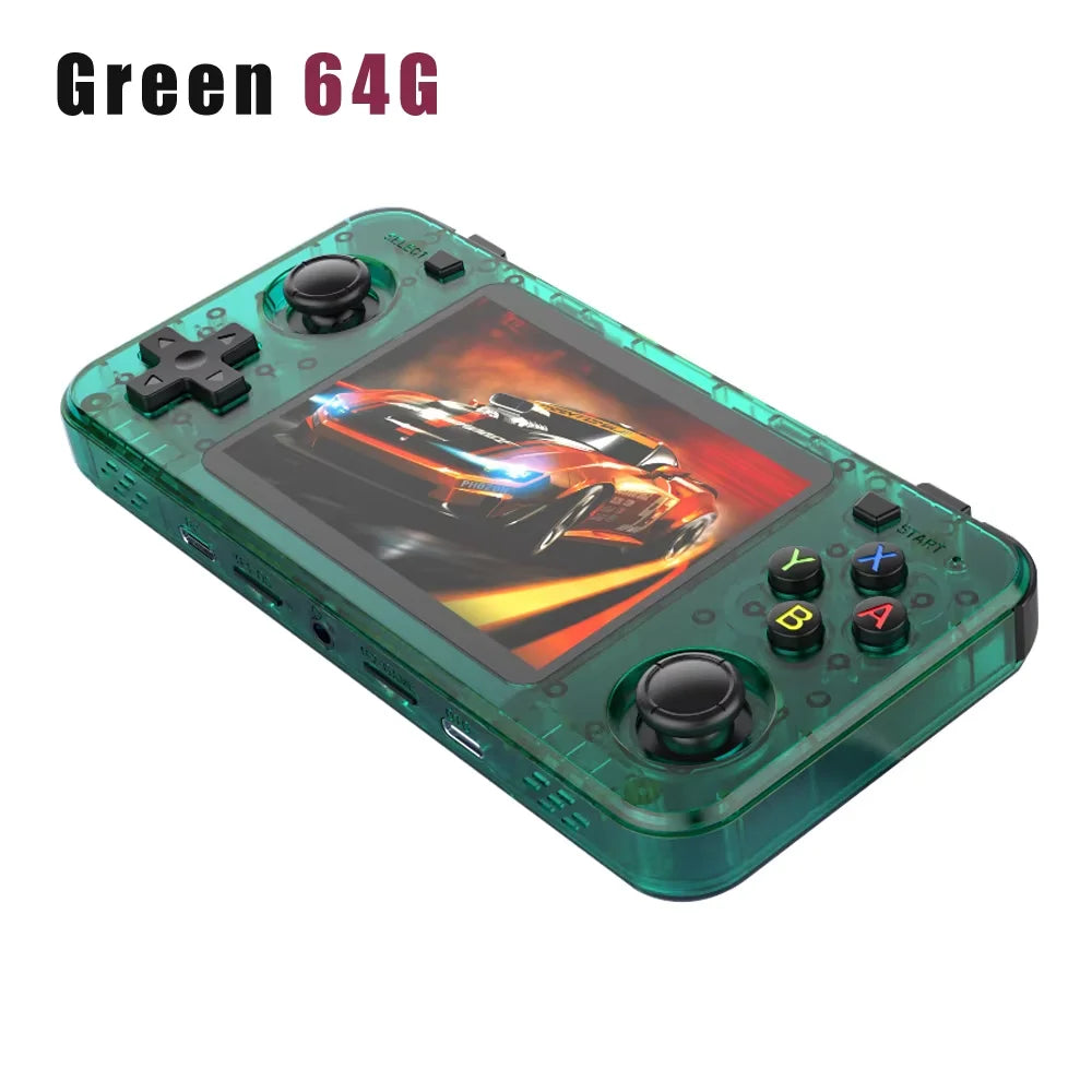 New R36H Retro Handheld Console Open-Source Linux System Classic Game Consoles 3.5 inch IPS Screen 64G Portable Video Player